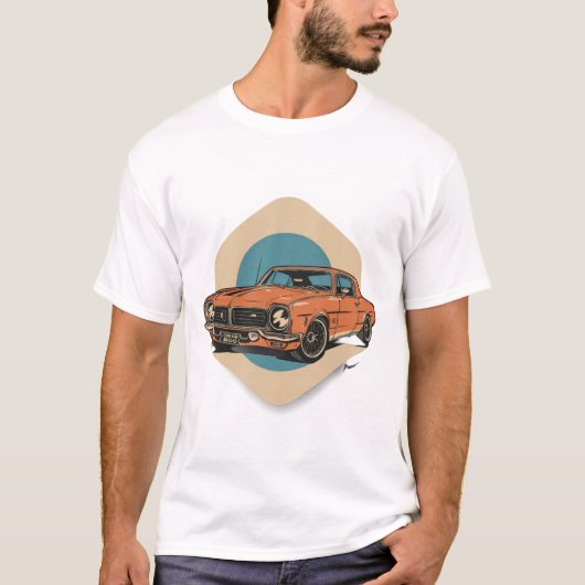 klassieke auto ' s t-shirt (Voorkant)