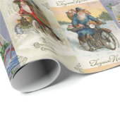 Klassieke Auto Sinterklaas Kerstmis Cadeaupapier (Rol Hoek)