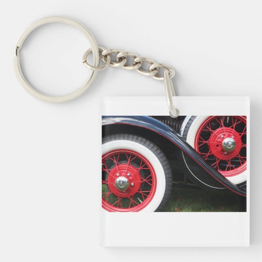 Klassieke auto sleutelhanger (voorkant)