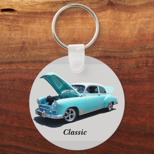 Klassieke auto sleutelhanger (Voorkant)