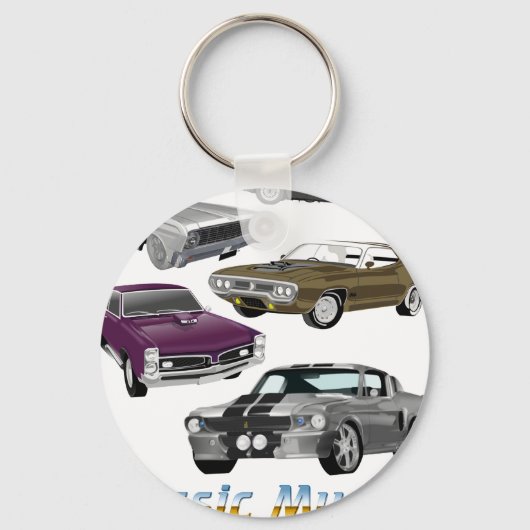 klassieke auto sleutelhanger (Voorkant)