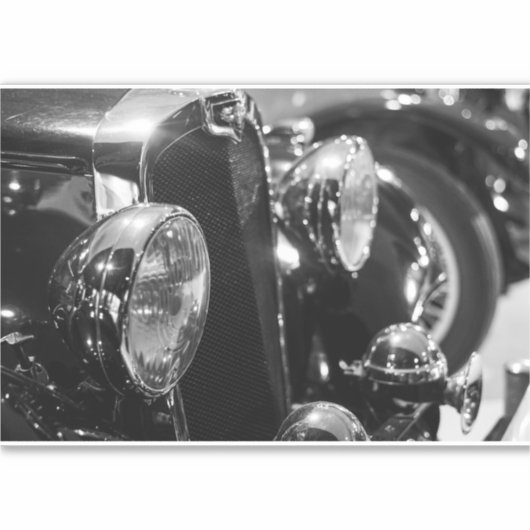 klassieke auto sticker (Voorkant)