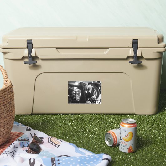 klassieke auto sticker (Koeler)