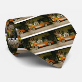 Klassieke auto stropdas (Opgerold)