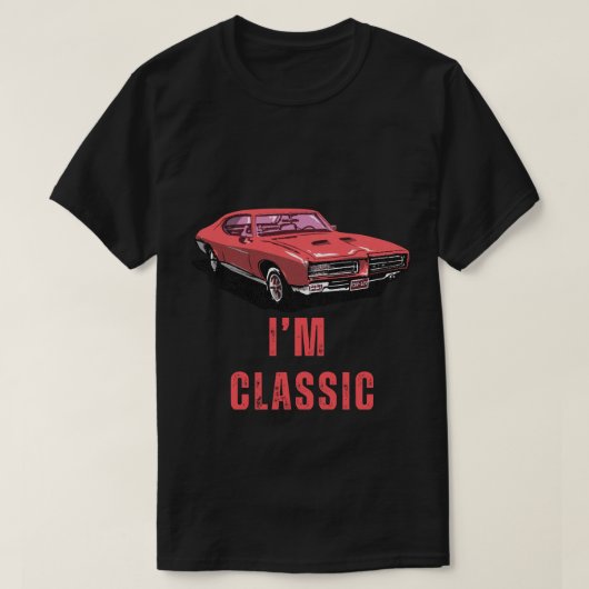 klassieke auto t-shirt (Design voorkant)