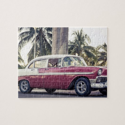 KLASSIEKE AUTO TROPISCHE LEGPUZZEL (Horizontaal)