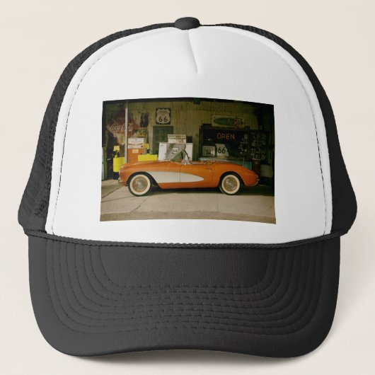 Klassieke auto trucker pet (Voorkant)