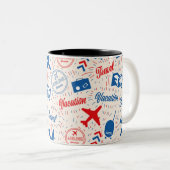  klassieke auto tweekleurige koffiemok (Voorkant rechts)