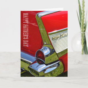 KLASSIEKE AUTO UIT DE JAREN VIJFTIG VADERDAG KAART