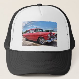Klassieke auto van 50 trucker pet