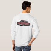 Klassieke auto van BMW 2002 in Colour Malaga T-shirt (Achterkant volledig)