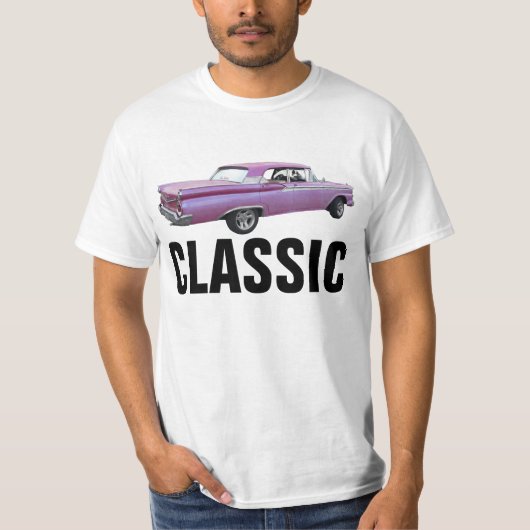 KLASSIEKE AUTO verjaardag T-shirts (Voorkant)