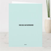 KLASSIEKE AUTO VERJAARDAG WENSKAART KAART (Achterkant)