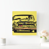 Klassieke auto vierkante klok (Huis)