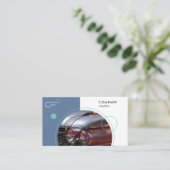 Klassieke auto visitekaartje (Staand voorkant)