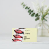 Klassieke auto visitekaartje (Staand voorkant)