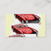 Klassieke auto visitekaartje (Achterkant)