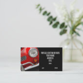 Klassieke auto visitekaartje (Staand voorkant)