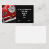 Klassieke auto visitekaartje (Voorkant / Achterkant)