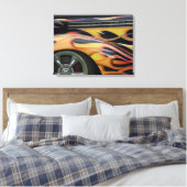 KLASSIEKE AUTO VLAMMEN CANVAS AFDRUK (Insitu (Slaapkamer))