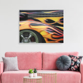 KLASSIEKE AUTO VLAMMEN CANVAS AFDRUK (Insitu (Woonkamer))