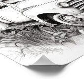 Klassieke auto volwassen kleuren poster (Hoek)