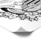 Klassieke auto volwassen kleuren poster (Hoek)