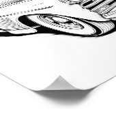 Klassieke auto volwassen kleuren poster (Hoek)