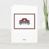 Klassieke auto voor een Klassieke Guy Birthday Kaa Kaart (Achterkant)