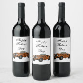 Klassieke auto wijn fles label personaliseren etiket (Flessen)