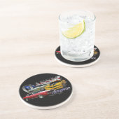 Klassieke auto zandsteen onderzetter (Zijkant)