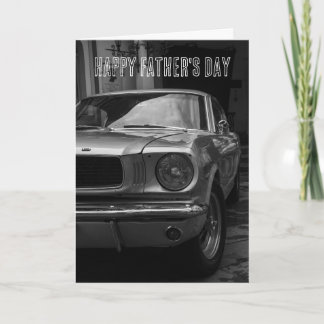 KLASSIEKE AUTO ZEVENTIGER VADERDAG KAART