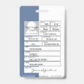 Klassieke autobadge badge (Back)