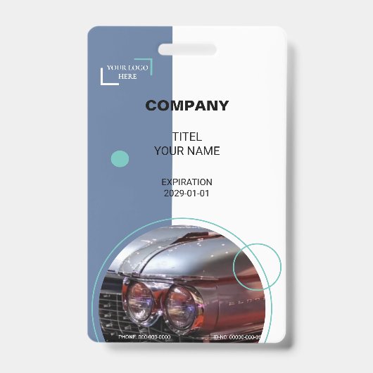 Klassieke autobadge badge (Front)