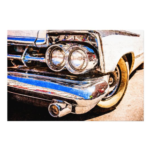 Klassieke autobeauty foto afdruk (Voorkant)