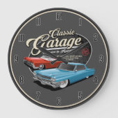 Klassieke autobus van 1960 - Grote klok (Voorkant)