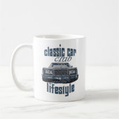 klassieke autoclub  cadeau voor oude autoliefhebbe koffiemok (Links)