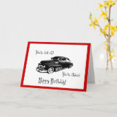 Klassieke autodag kaart (Gele Bloem)