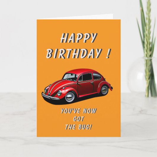 Klassieke autodag kaart (Voorkant)