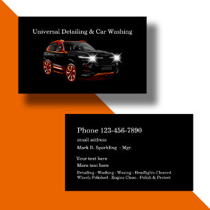 Klassieke autodecoratie dubbelzijdig visitekaartje