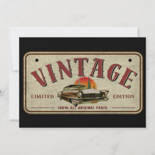 Klassieke Autodeel Limit Edition Originele Onderde Kaart