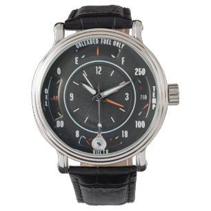 Klassieke Autoklok Met Meters Uit Het Midden Van D Horloge