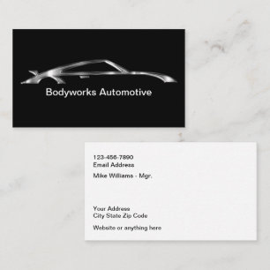 Klassieke Autolak Body Shop Visitekaartjes