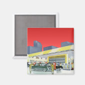 Klassieke automonteurs Complete autogarage Magneet (Voorkant / Achterkant)