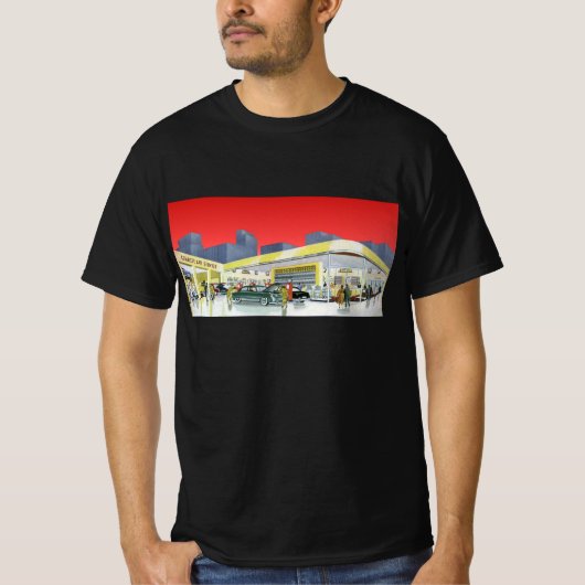 Klassieke automonteurs Complete autogarage T-shirt (Voorkant)