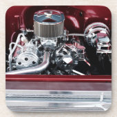 Klassieke automotor bier onderzetter (Voorkant)