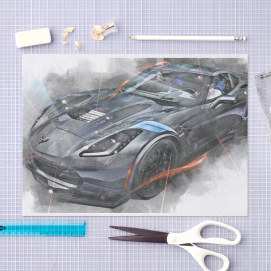 Klassieke autoontkoppeling tissuepapier (Craft)