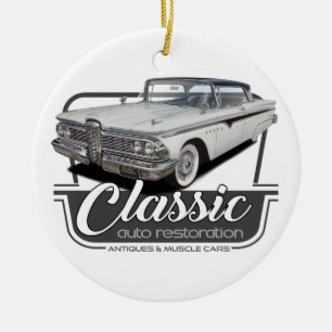Klassieke AutoRestauratie Keramisch Ornament