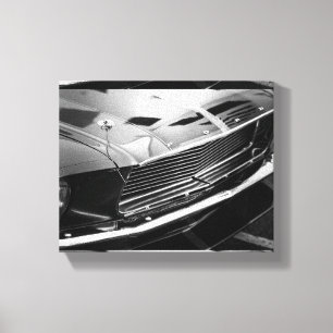 Klassieke autorijschijf van de oude spieren canvas afdruk