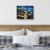 Klassieke autorijschijf van de oude spieren canvas afdruk (Insitu (Slaapkamer))